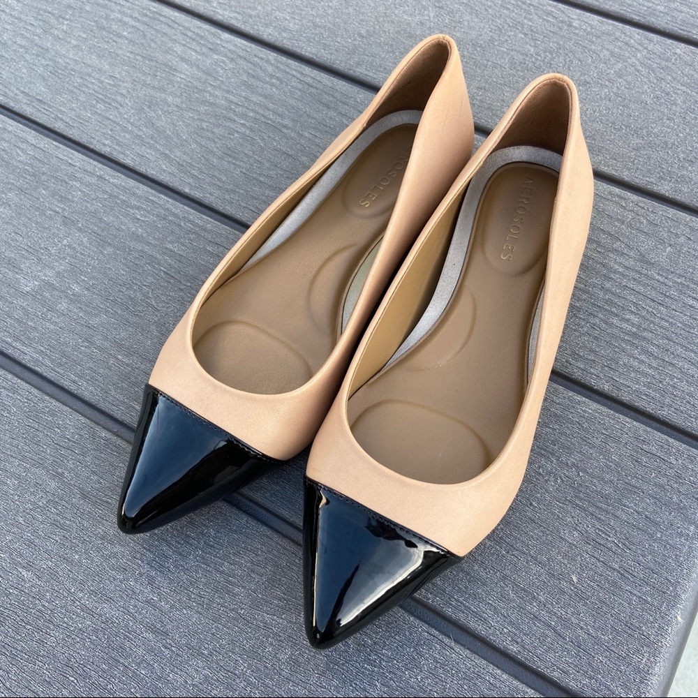 Like New Aerosoles Farmingdale Cap-Toe Flats
